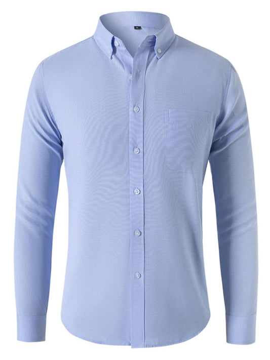 Men's Plus Size Button Down Collared Neck Shirt Men's Shirts Luxurious Weddings