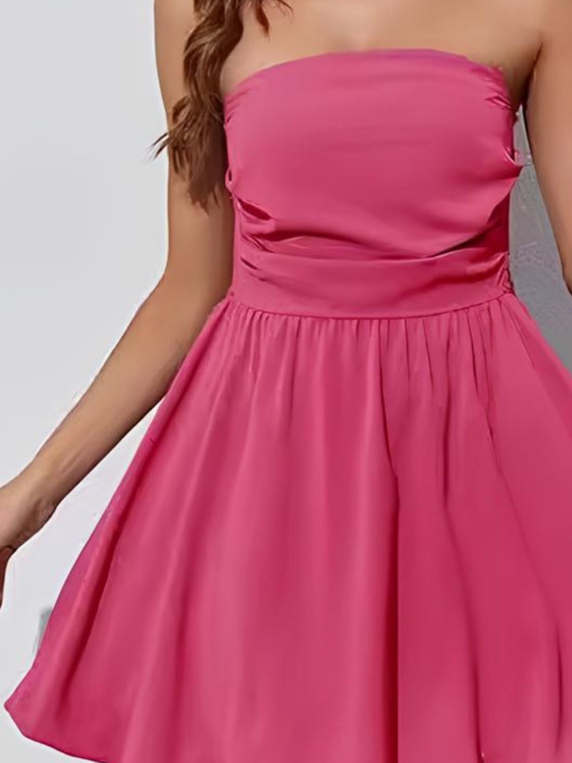 Ruched Tube Mini Dress Mini dress Luxurious Weddings