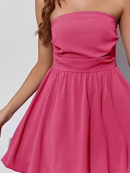 Ruched Tube Mini Dress Mini dress Luxurious Weddings