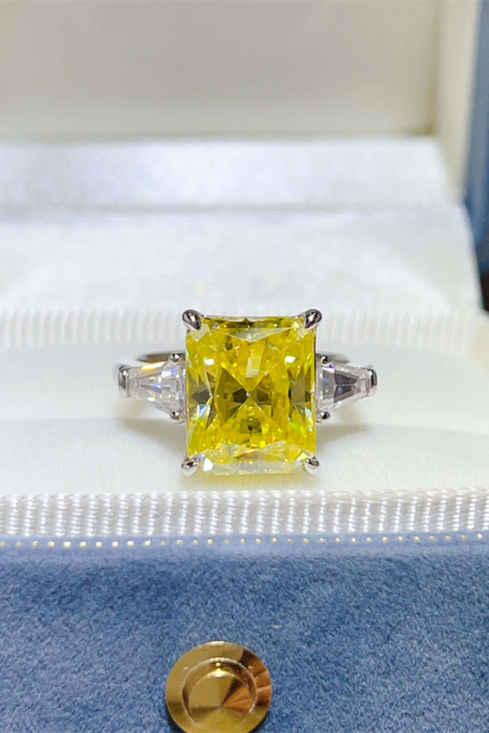 5 Carat Moissanite 925 Sterling Silver Ring Rings Luxurious Weddings