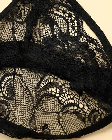 Cutout Spaghetti Strap Lace Lingerie Set Lingerie Luxurious Weddings