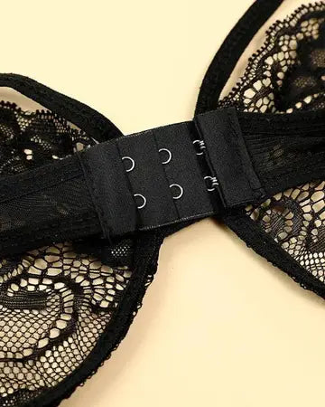 Cutout Spaghetti Strap Lace Lingerie Set Lingerie Luxurious Weddings
