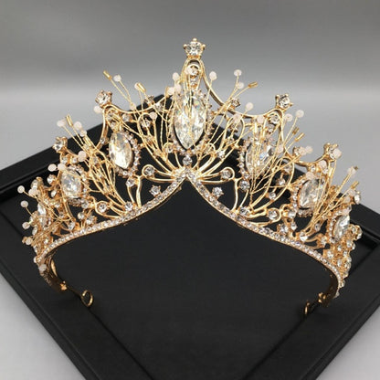 Wedding Crown Baroque Bride Princess Tiara Luxurious Weddings