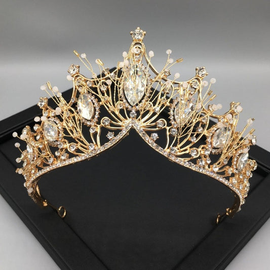Wedding Crown Baroque Bride Princess Tiara Luxurious Weddings