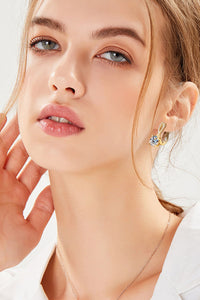 4 Carat Moissanite 925 Sterling Silver Earrings Luxurious Weddings