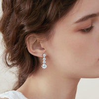 4 Carat Moissanite 925 Sterling Silver Earrings Earrings Luxurious Weddings