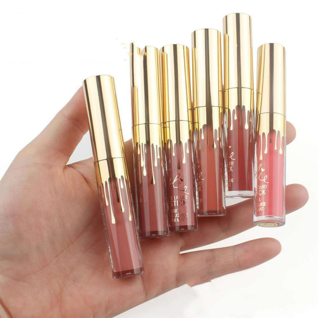 Gold 6 Lip Colors Kylie Birthday Edition Kiss Proof Mini's lipstick Luxurious Weddings