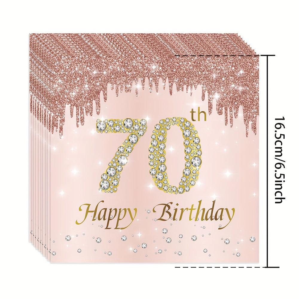Stylish Golden Rose Napkins Napkins Luxurious Weddings