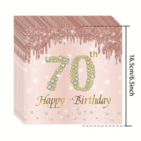 Stylish Golden Rose Napkins Napkins Luxurious Weddings
