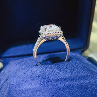 5 Carat Moissanite 925 Sterling Silver Ring Rings Luxurious Weddings
