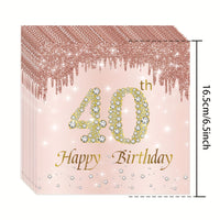 Stylish Golden Rose Napkins Napkins Luxurious Weddings