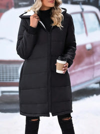 Plus Size Zip Up Hooded Winter Coat Plus size coat Luxurious Weddings
