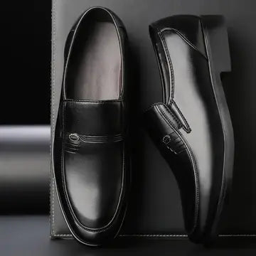 Men's Black Leather Formal Shoes mens shoes Luxurious Weddings