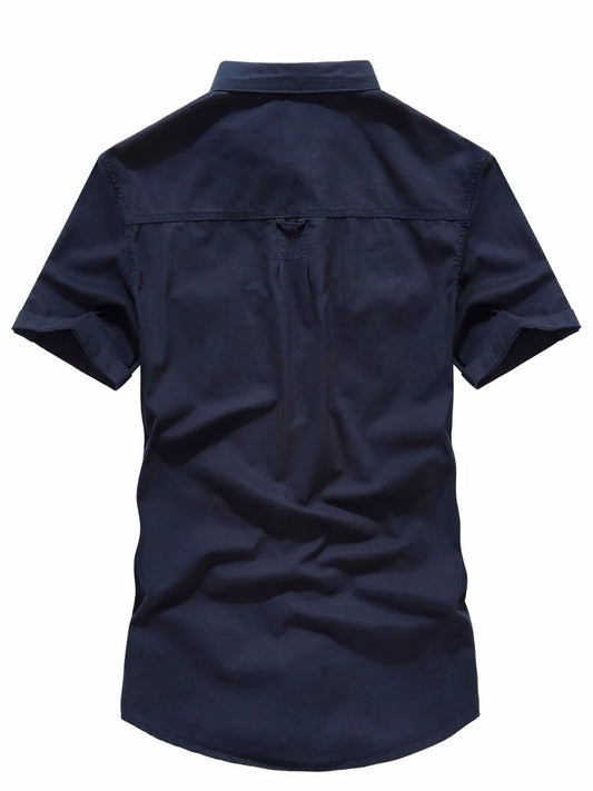 Men's Plus Size Button Up Short Sleeve Shirt Men’s shirts Luxurious Weddings