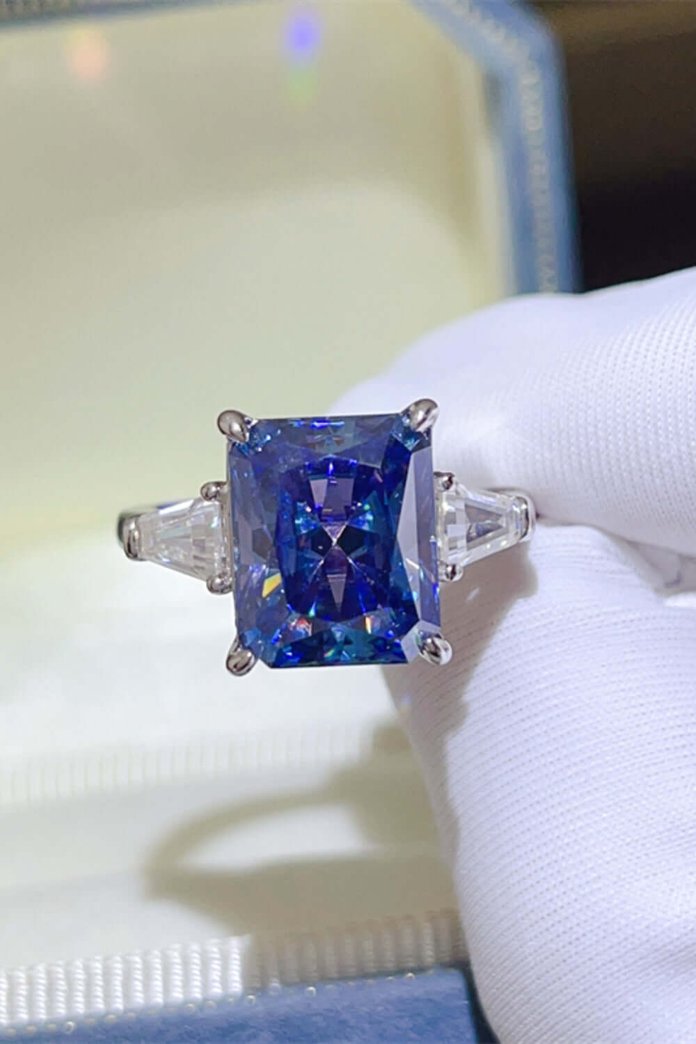 5 Carat Moissanite 925 Sterling Silver Ring Rings Luxurious Weddings