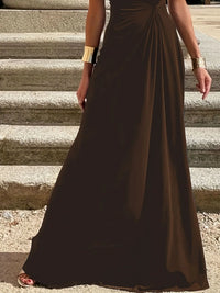Round Neck Sleeveless Maxi Dress Maxi dress Luxurious Weddings