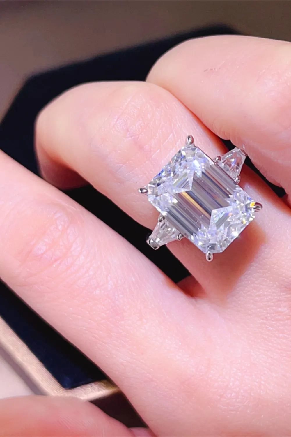 5 Carat Moissanite 925 Sterling Silver Ring men's rings Luxurious Weddings