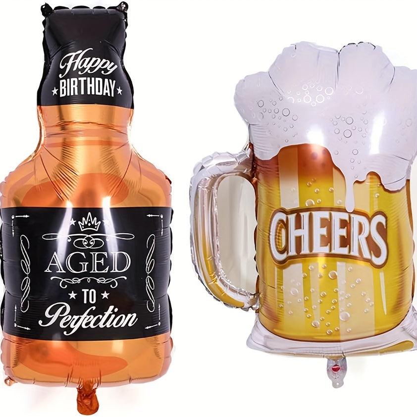 Beer Mylar Helium Balloon Set - 14pcs Balloons Luxurious Weddings