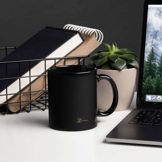 BOSS Black Glossy Mug Luxurious Weddings