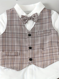 Ringbearer Formal Outfit Set:4PC baby set Luxurious Weddings