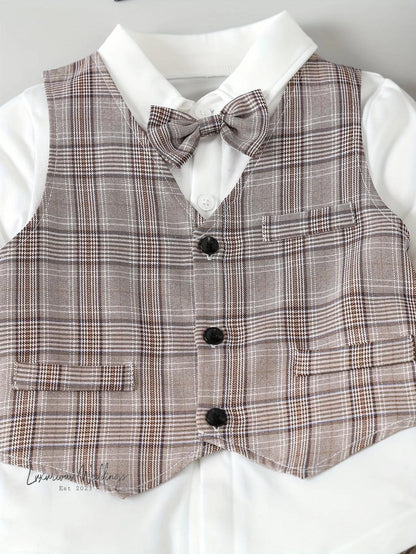 Ringbearer Formal Outfit Set:4PC baby set Luxurious Weddings