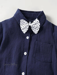 Boys Formal Outfit Set - Shirt, Bowtie, Pants, and Suspenders Luxurious Weddings