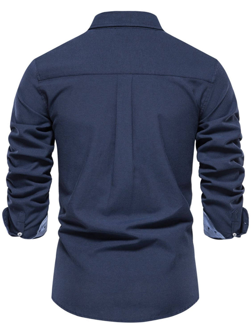 Men's Button Down Collared Neck Shirt Shirt Luxurious Weddings
