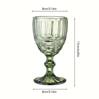 6pcs Vintage Snake Pattern Wine Glass Set wine glass Luxurious Weddings