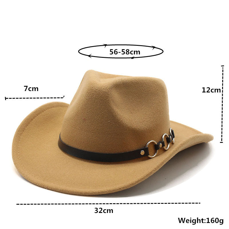 60cm Woolen Fedora Hat
