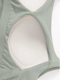 Scoop Neck Cropped Cami with Chest Pads Singlet Luxurious Weddings