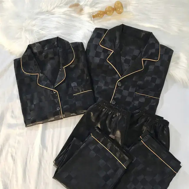 Couple Luxury Silk Pajamas Sets matching pjs Luxurious Weddings