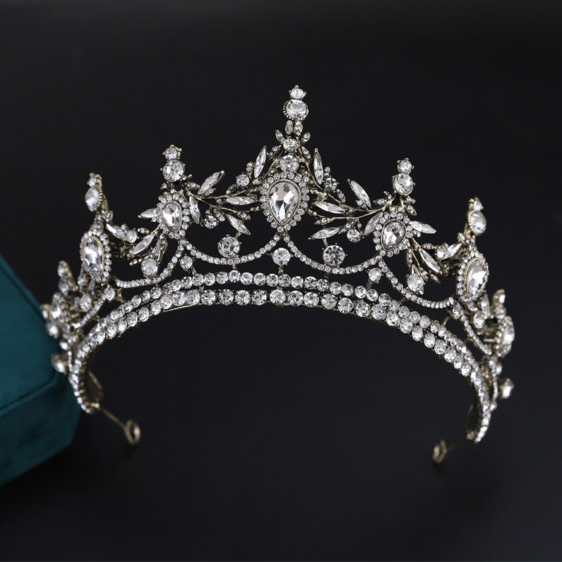 Bride Wedding Rhinestone Alloy Crown Tiaras Luxurious Weddings