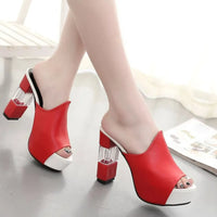 Open Toe Block Heels Sandals Heels Luxurious Weddings