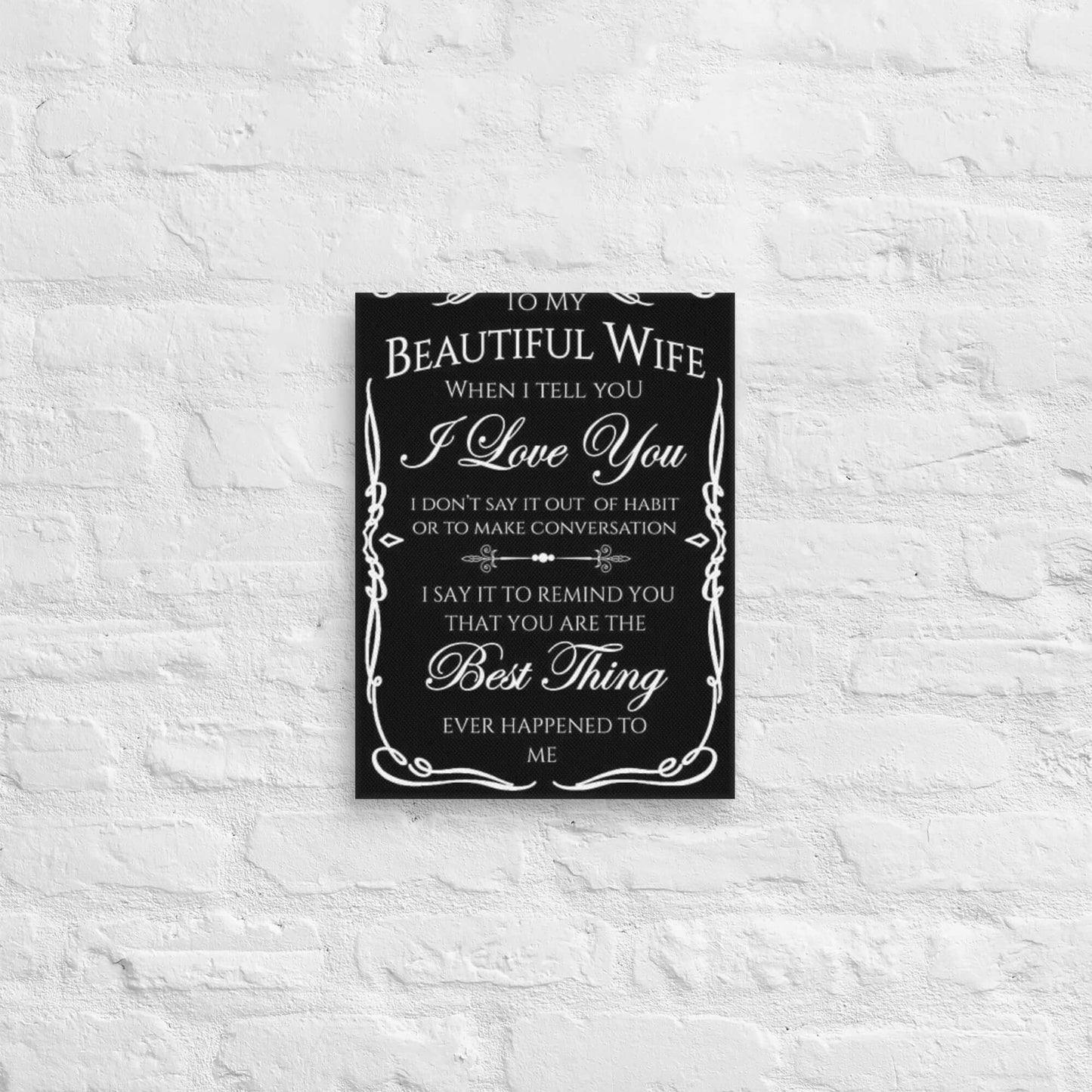 To my Husband Canvas Luxurious Weddings