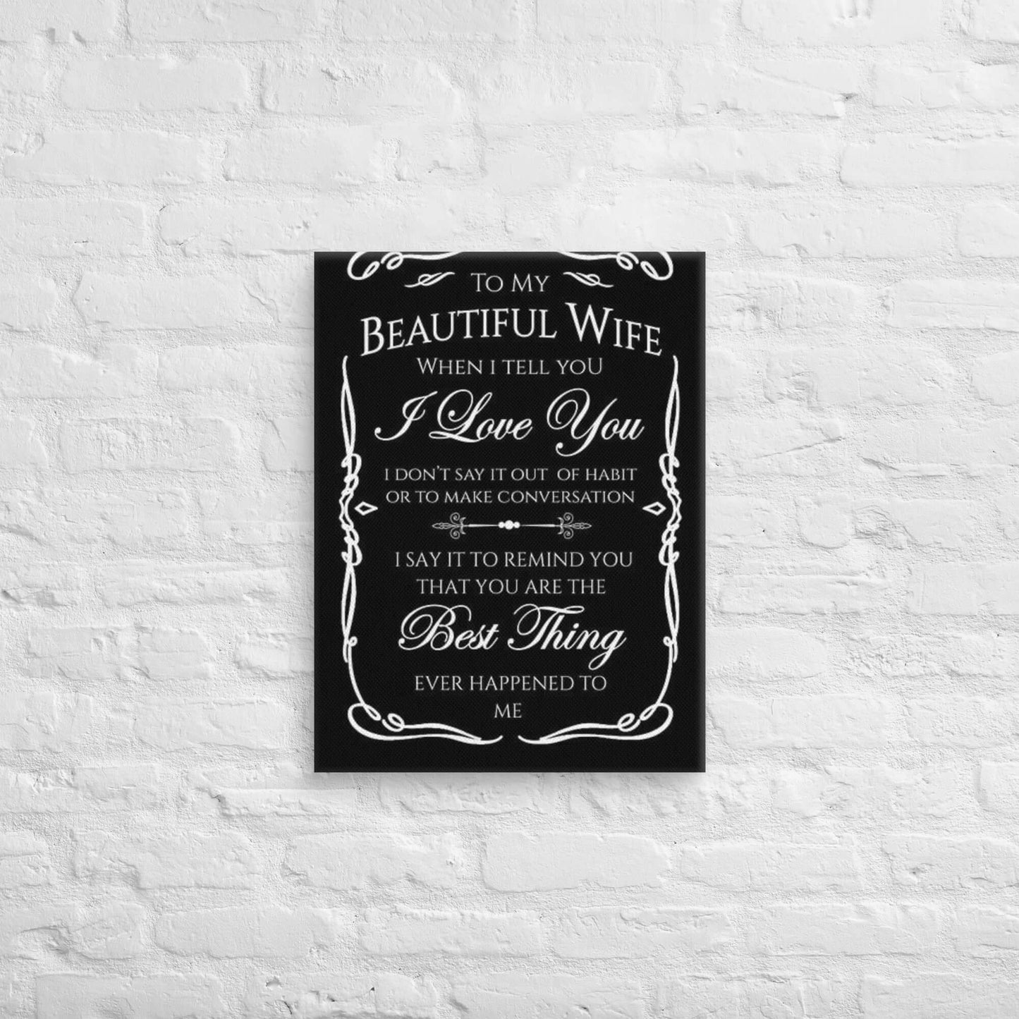 To my Husband Canvas Luxurious Weddings