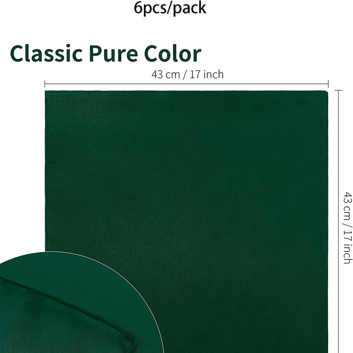 Event Napkins 6pcs, Solid Color Napkins,Table Decor Napkins Luxurious Weddings