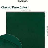 Event Napkins 6pcs, Solid Color Napkins,Table Decor Napkins Luxurious Weddings