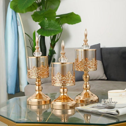 Crystal Glass Jar - Elegant Wedding Centerpiece & Decor centerpiece Luxurious Weddings