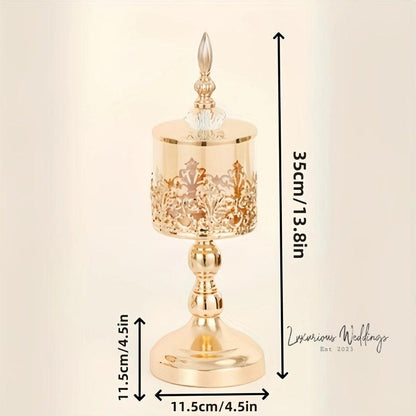 Crystal Glass Jar - Elegant Wedding Centerpiece & Decor centerpiece Luxurious Weddings