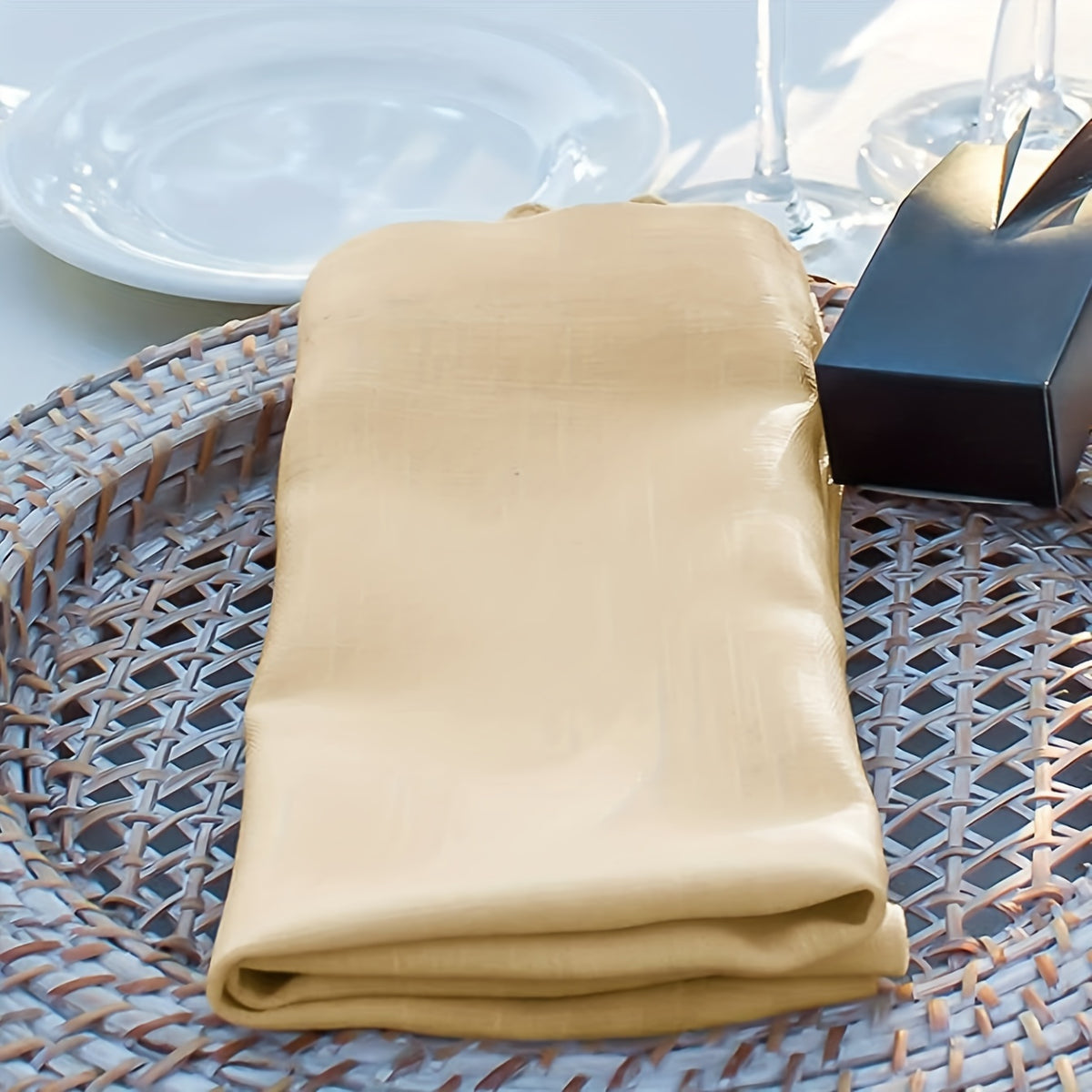 Champagne Napkins - 6pc Set Napkins Luxurious Weddings