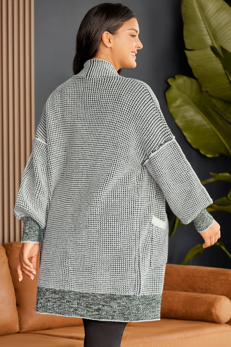 Plus Size Open Front Longline Cardigan Plus size cardigan Luxurious Weddings