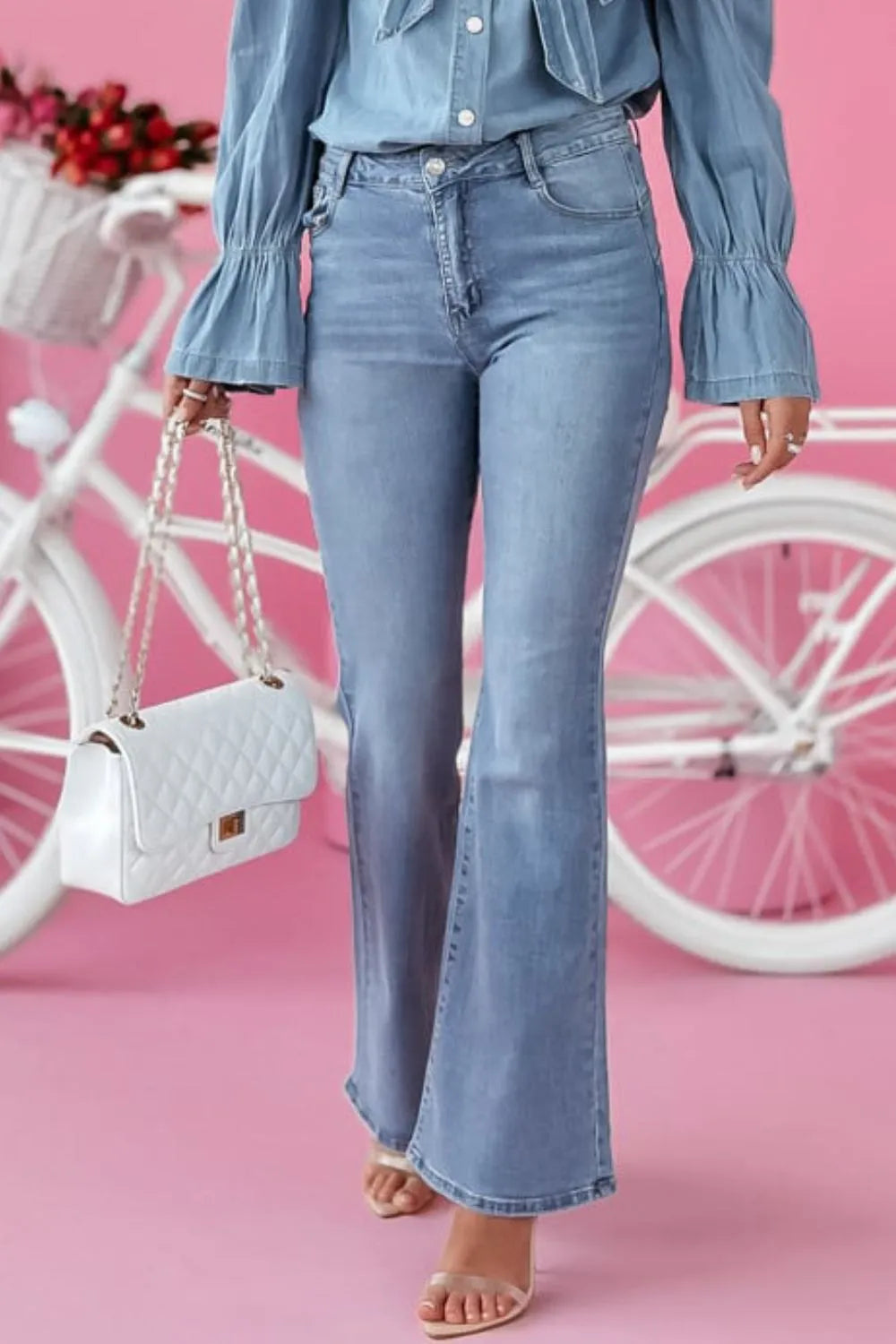 Bootcut Jeans with Pockets Jeans Luxurious Weddings