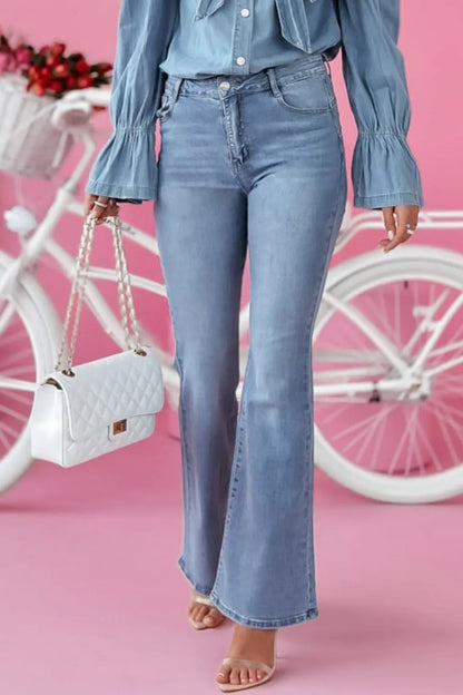 Bootcut Jeans with Pockets Jeans Luxurious Weddings