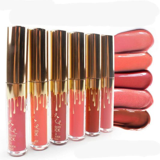 Gold 6 Lip Colors Kylie Birthday Edition Kiss Proof Mini's lipstick Luxurious Weddings