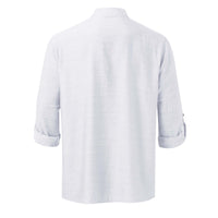Men's Full Size Half Button Long Sleeve Shirt Plus Size shirts Luxurious Weddings