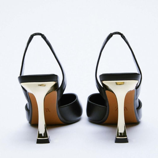 PU Leather Point Toe Stiletto Heel Pumps Heels Luxurious Weddings