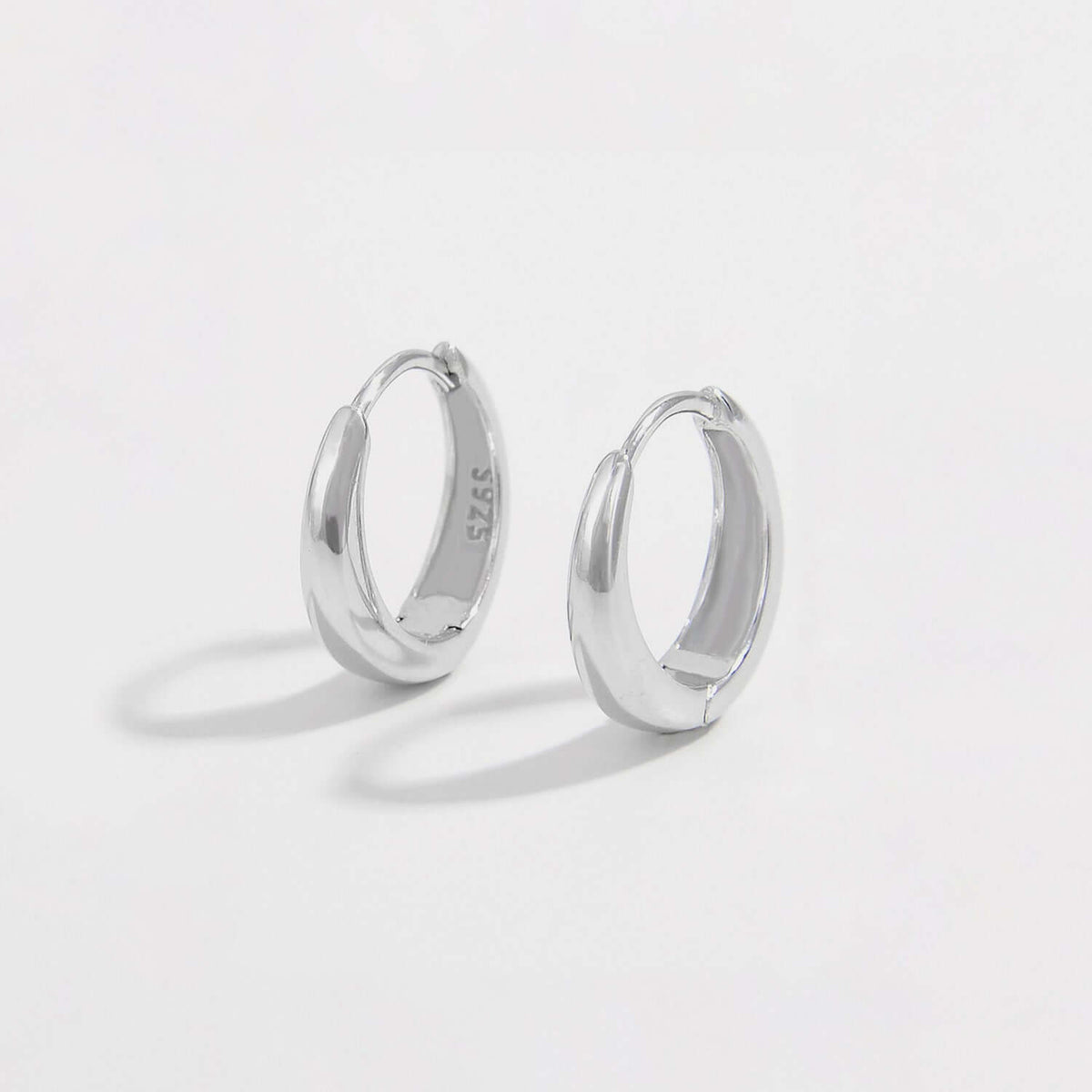 925 Sterling Silver Huggie Earrings Earrings Luxurious Weddings