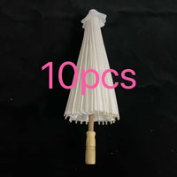 10pcs Large White Paper Umbrellas - Whimsical Design Umbrellas Luxurious Weddings