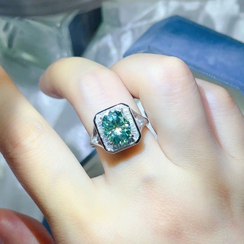 3 Carat Moissanite Engagement Square Ring Luxurious Weddings