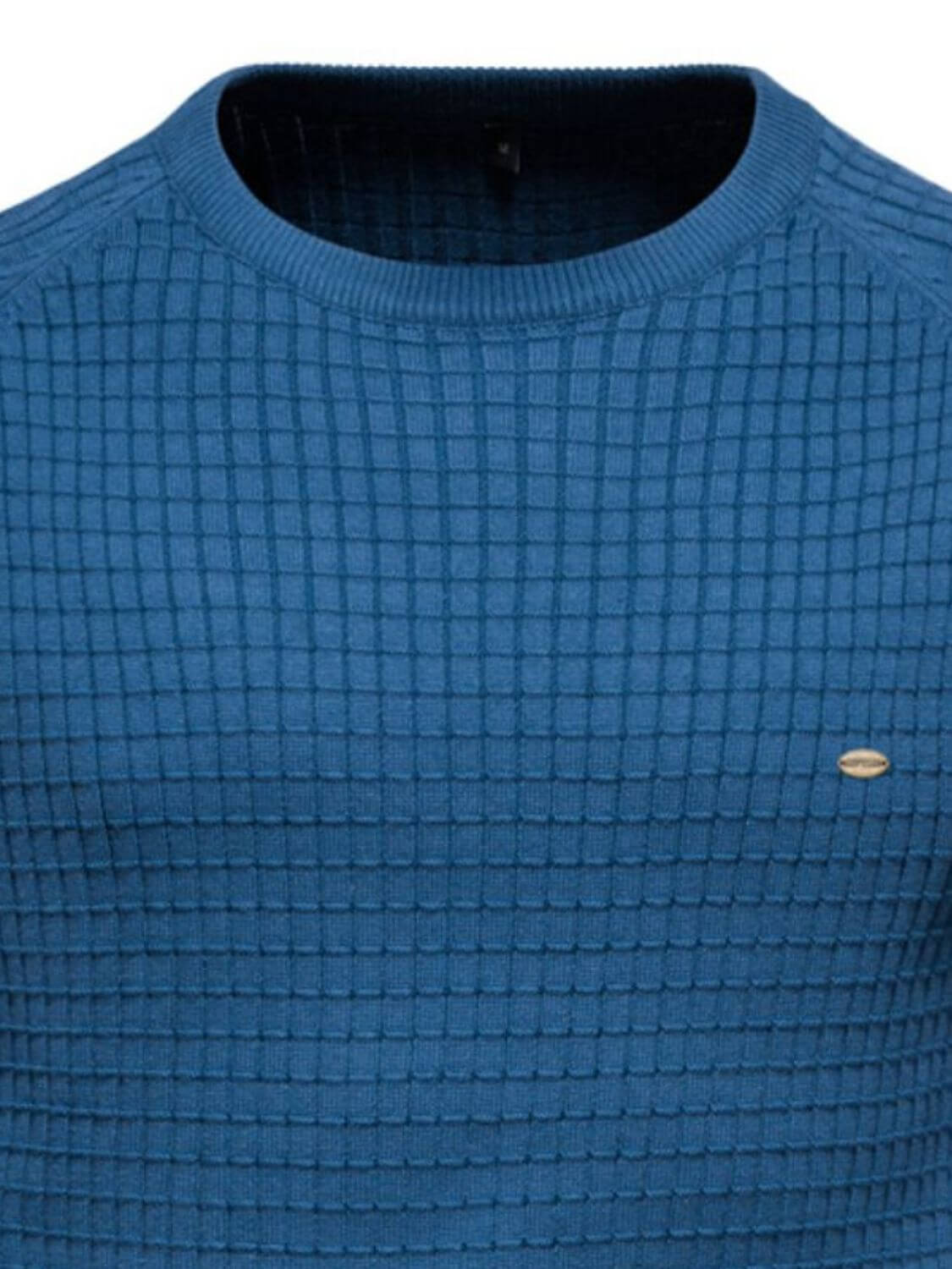 Texture Round Neck Long Sleeve Sweater Men's Sweatshirts Luxurious Weddings
